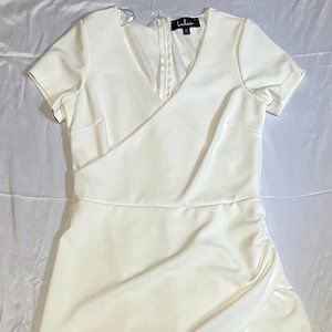 Lulu's White Wrap Dress/Romper